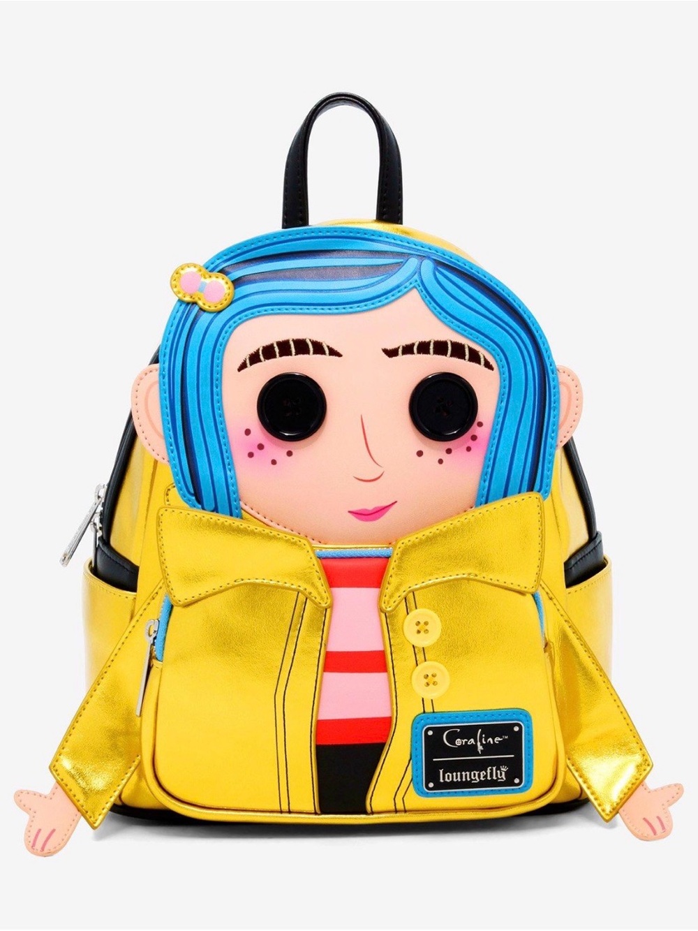 New Loungefly Coraline Doll Iridescent Mini Backpack